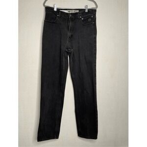 Vintage Harley-Davidson Mens 34x34 Black Straight Leg Fit Jeans 5 Pockets Y2K‎